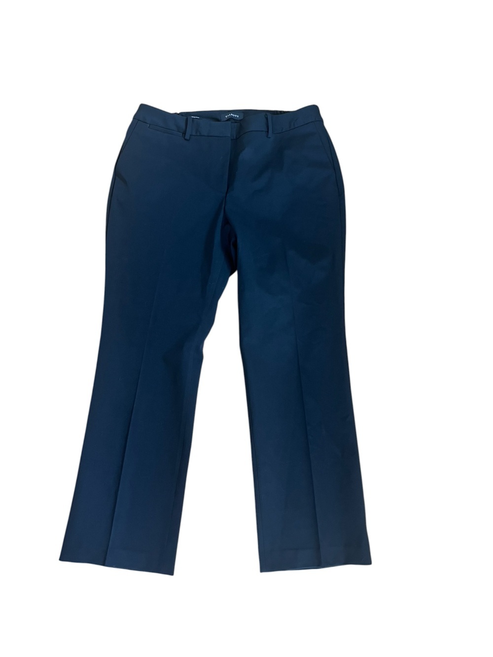 Talbots Black Pleated Barely Boot Stretch Waist Neutral Office Dress Pants 16W - Picture 3 of 13